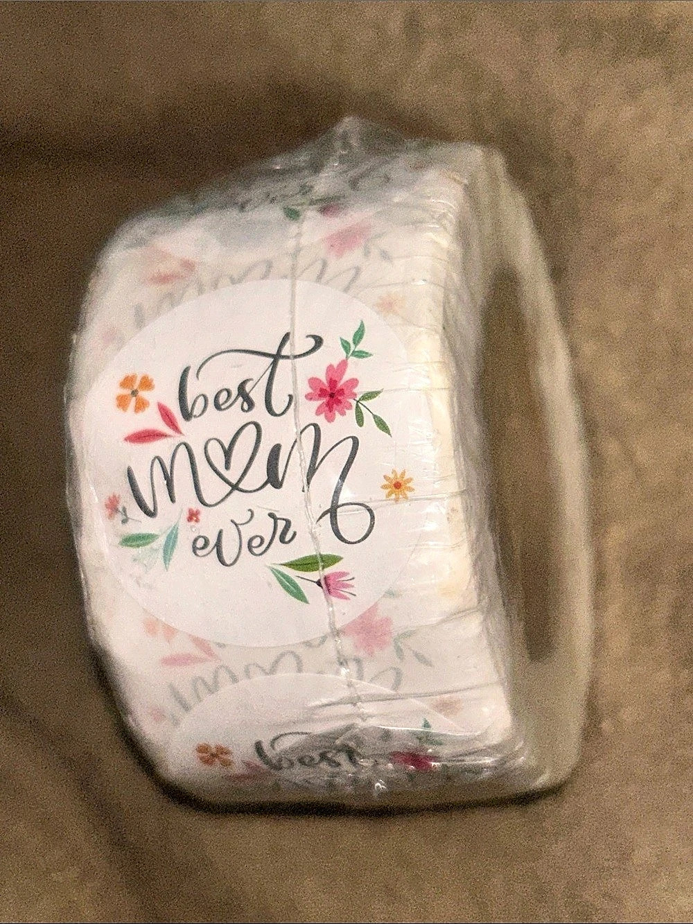 Heyfibro Best Mom Ever Label Stickers Roll, 500 PCS Mother's Day Gift Tag, 1.5 i